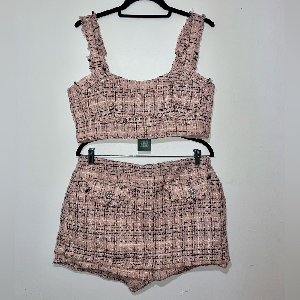 Pink Tweed Set - Picture 2 of 3
